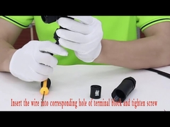 Y tipo 3 canal 2 3 4 conectores elétricos impermeáveis ​​Ip68 250v 16~24a de 5 Pin