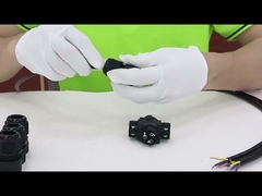 X tipo conector impermeável Ip68 de 4 canais 3 - Polos ideais para fios de 3 pinos