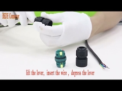 2 conectores de cabo impermeáveis do canal M25 2 3 4 5 pinos 450V 40A