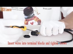 Auto que trava M19 o cabo impermeável do material do conector PA66 para almofadar a montagem traseira