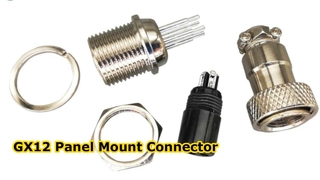 GX12 GX16 GX20 GX 25 Conectores plugue e soquete de aviação