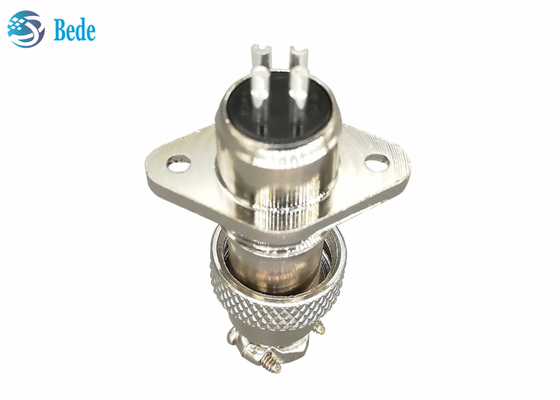 O conector da aviação da montagem de painel GX16 ajusta-se com os pinos da flange 2~10 do rombo