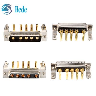 5W5 Conectores D-Sub de ângulo direito de alta corrente masculino e feminino para PCB