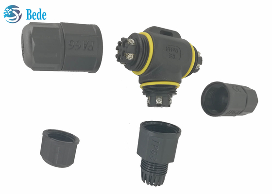 Tipo 5 pinos de T da caixa de junção IP68 de Pin Waterproof Electrical Connectors Cable 5