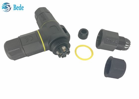 Tipo 5 pinos de T da caixa de junção IP68 de Pin Waterproof Electrical Connectors Cable 5