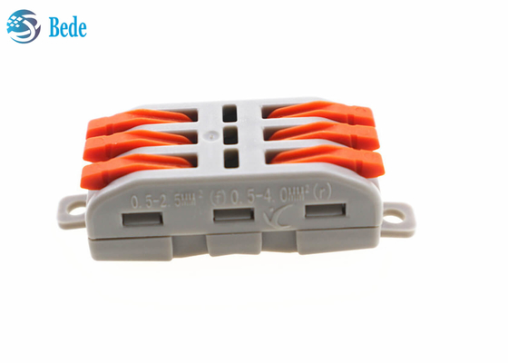 2 pinos que 3 pinos parafusam rápido livre conectam o terminal puxam o tipo de Rod Connector Welding Free Push