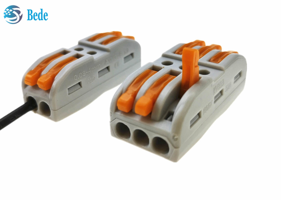 2 pinos que 3 pinos parafusam rápido livre conectam o terminal puxam o tipo de Rod Connector Welding Free Push