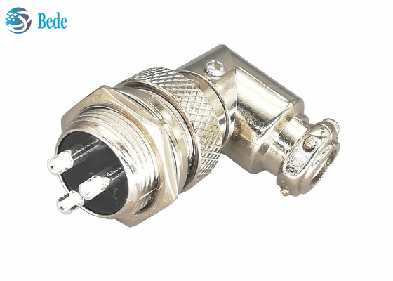 Conector material liga de zinco do cotovelo dos jogos de Gx16 3 Pin Connector Plug And Socket