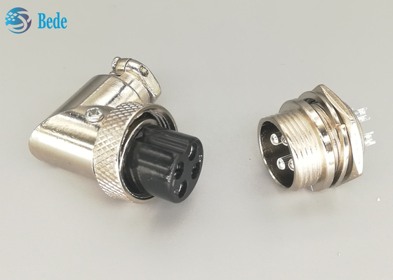 Conector da montagem do painel do cotovelo dos jogos do soquete dos aviões Gx16 4 Pin Connector Set Plug And