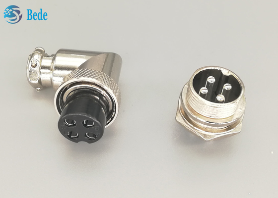 Conector da montagem do painel do cotovelo dos jogos do soquete dos aviões Gx16 4 Pin Connector Set Plug And