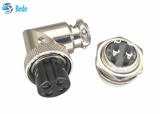 Conector da montagem do painel do cotovelo dos jogos do soquete dos aviões Gx16 4 Pin Connector Set Plug And
