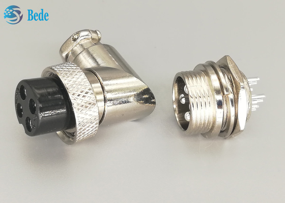Conector da montagem do painel do cotovelo dos jogos do soquete dos aviões Gx16 4 Pin Connector Set Plug And