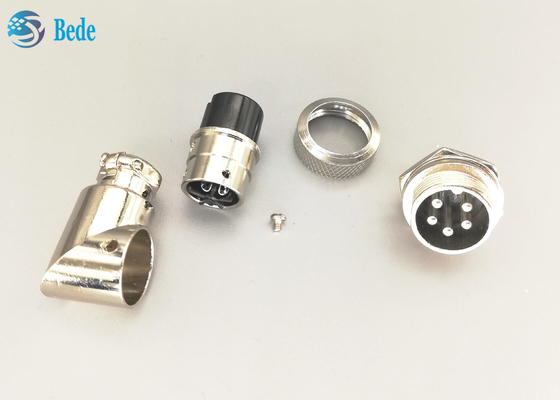 Aviação Gx16 5 Pin Right Angle Connector Male e grupos fêmeas com todos os acessórios