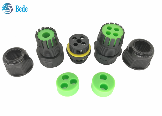 BEDE Outdoor IP68 5 Pin Waterproof Connector Output 2~4 fios