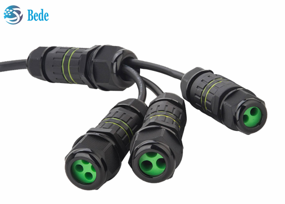 BEDE Outdoor IP68 5 Pin Waterproof Connector Output 2~4 fios