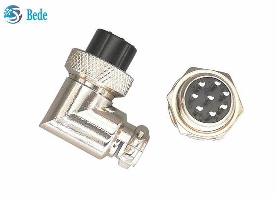 Tomada L tipo tomada chapeada de prata do homem dos pinos G×16 8 e do conector de FemaleAviation