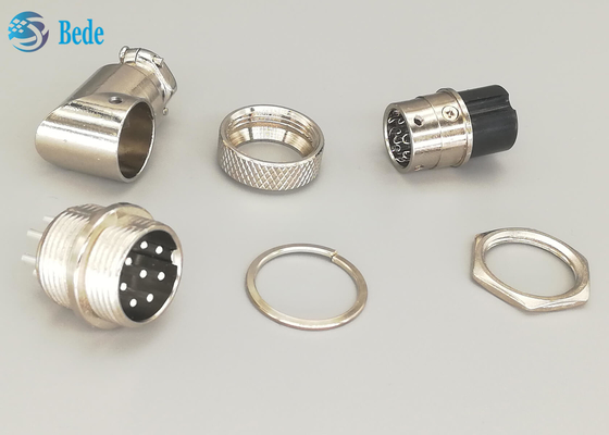 Tomada L tipo tomada chapeada de prata do homem dos pinos G×16 8 e do conector de FemaleAviation