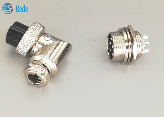 Tomada L tipo tomada chapeada de prata do homem dos pinos G×16 8 e do conector de FemaleAviation