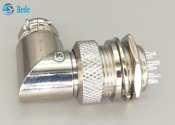 Tomada L tipo tomada chapeada de prata do homem dos pinos G×16 8 e do conector de FemaleAviation