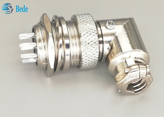 Tomada L tipo tomada chapeada de prata do homem dos pinos G×16 8 e do conector de FemaleAviation