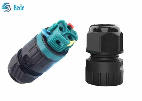 Conectores de cabo impermeáveis prendendo rápidos 2 de M25 Screwless 3 4 5 canal 450V 40A dos pinos 2
