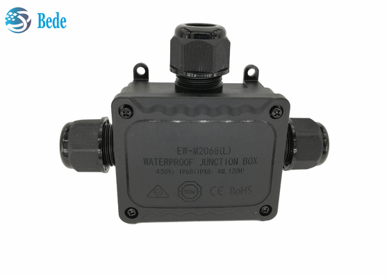 Tipo à prova de intempéries impermeável do canal 450V T da caixa de tomada 3 da caixa de junção IP68