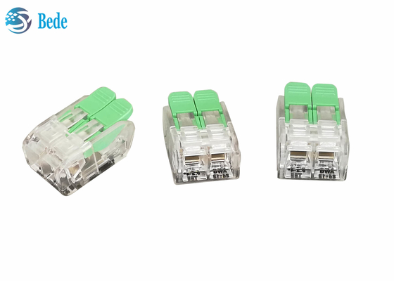 empurrar 32A PC/PA66 as maneiras de emenda OJ262 do conector 2 do fio da porca da alavanca do conector do fio