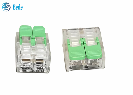 empurrar 32A PC/PA66 as maneiras de emenda OJ262 do conector 2 do fio da porca da alavanca do conector do fio