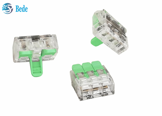 Blocos de terminais rápidos de emenda do conector do fio da alavanca 3 maneiras 450V 32A OJ263