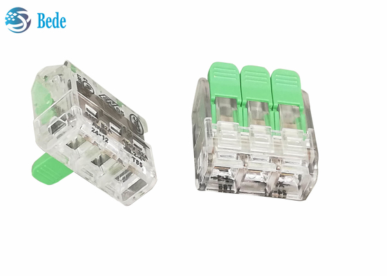 Blocos de terminais rápidos de emenda do conector do fio da alavanca 3 maneiras 450V 32A OJ263