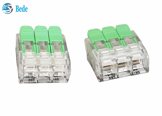 Blocos de terminais rápidos de emenda do conector do fio da alavanca 3 maneiras 450V 32A OJ263
