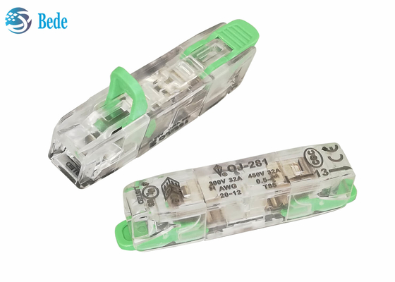1 empurrar universal do fio e do cabo do bloco de terminais rápido da maneira o bloco de conector 450V 32A