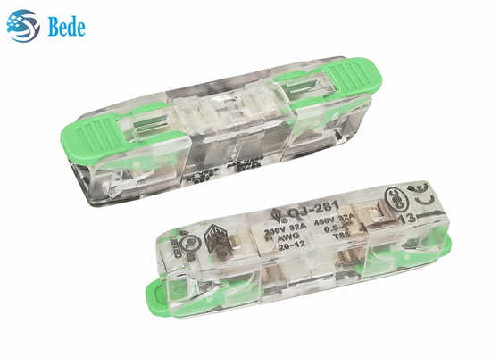 1 empurrar universal do fio e do cabo do bloco de terminais rápido da maneira o bloco de conector 450V 32A