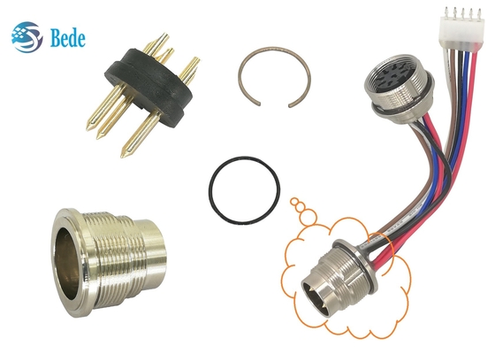 Pinos masculinos M16 da extremidade 5 do conjunto do conector do estilo A1 de AISG C485