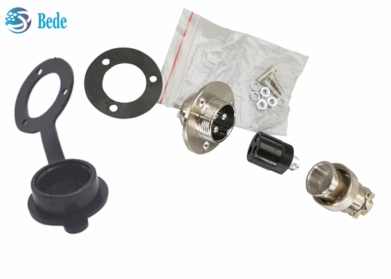 Conectores de RoHS GX 20 9 10 12 14 15 Pin With Circular Flange Male e grupo fêmea