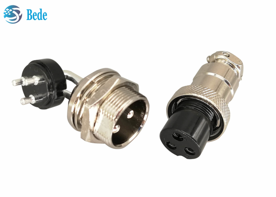 GX 20 2 3 4 Pin Aviation Connector Elbow Male e conector fêmea reto da montagem do painel dos jogos