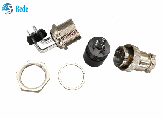 GX 20 2 3 4 Pin Aviation Connector Elbow Male e conector fêmea reto da montagem do painel dos jogos