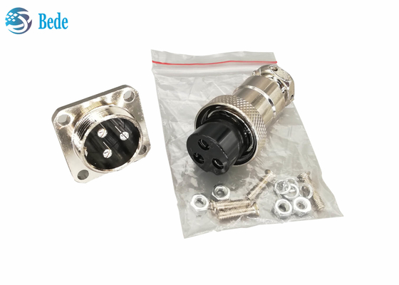A fêmea masculina quadrada do conector M19 da flange Gx20 ajustou o pino 10 12 14 15