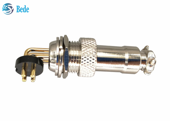 2 4 PWB de Pin Gx 12 3 Pin Connector que solda os pinos 3A 200V de 90 graus