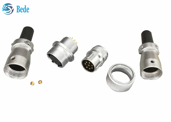 WS16 conectores de Pin Plug And Socket Docking do conector circular 10 7~10 pinos 5A 400V
