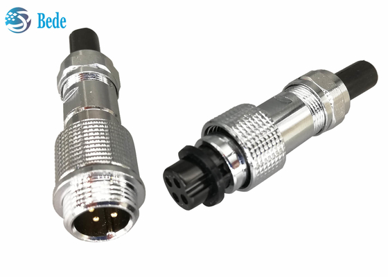 Entrando Pin 2~7 3A 200V impermeável do conector IP67 da aviação do estilo Gx12