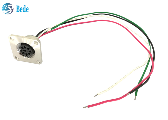 Estilo do conector de cabo AISG do controle de Pin Flange Mounting RET da fêmea 8 C485 A4