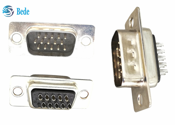 Tipo de solda masculino 5A do DB 15 secundários secundários Connetors dos pinos D de BEDE D Connetor 15