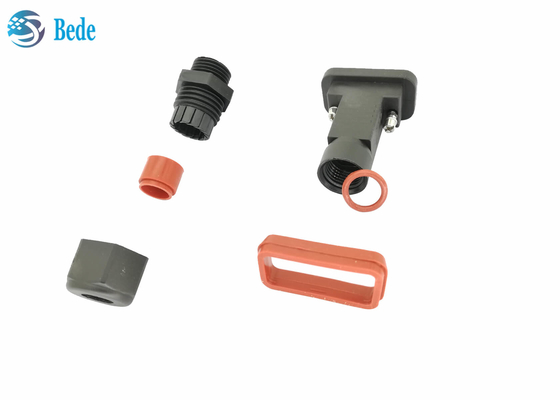 Material secundário de abrigo impermeável do uso IP68 PA66 do cabo de D Connetors AISG