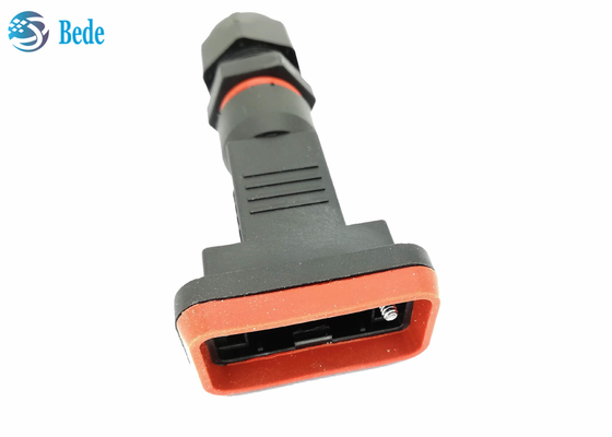 Material secundário de abrigo impermeável do uso IP68 PA66 do cabo de D Connetors AISG