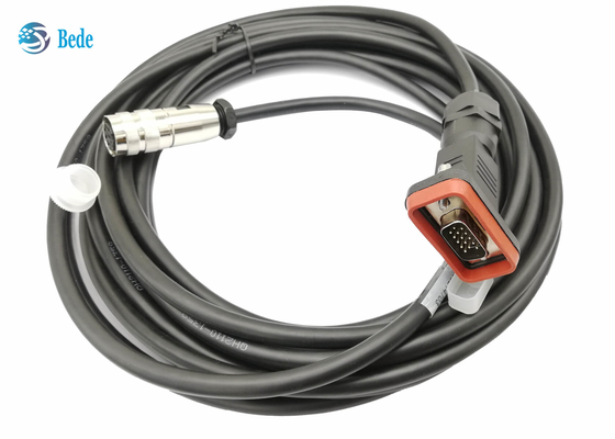 Material secundário de abrigo impermeável do uso IP68 PA66 do cabo de D Connetors AISG
