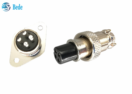 O conector da aviação da montagem de painel GX16 ajusta-se com os pinos da flange 2~10 do rombo