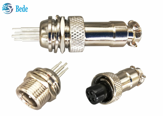 O homem à aviação fêmea obstrui 4 o estilo de solda 2 do PWB de Pin Kits GX16 Pin 3 4 5 6
