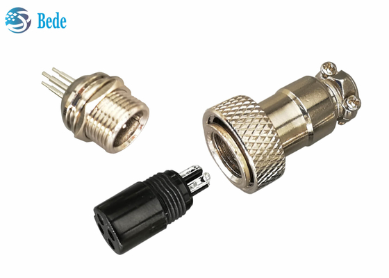 Estilo de solda 7~10 Pin Plug And Socket 4A 200V do PWB dos jogos do conector da aviação GX16