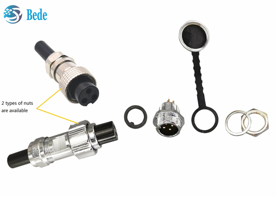 A montagem de painel impermeável do conector da aviação de IP68 GX16 denomina Pin 2~10